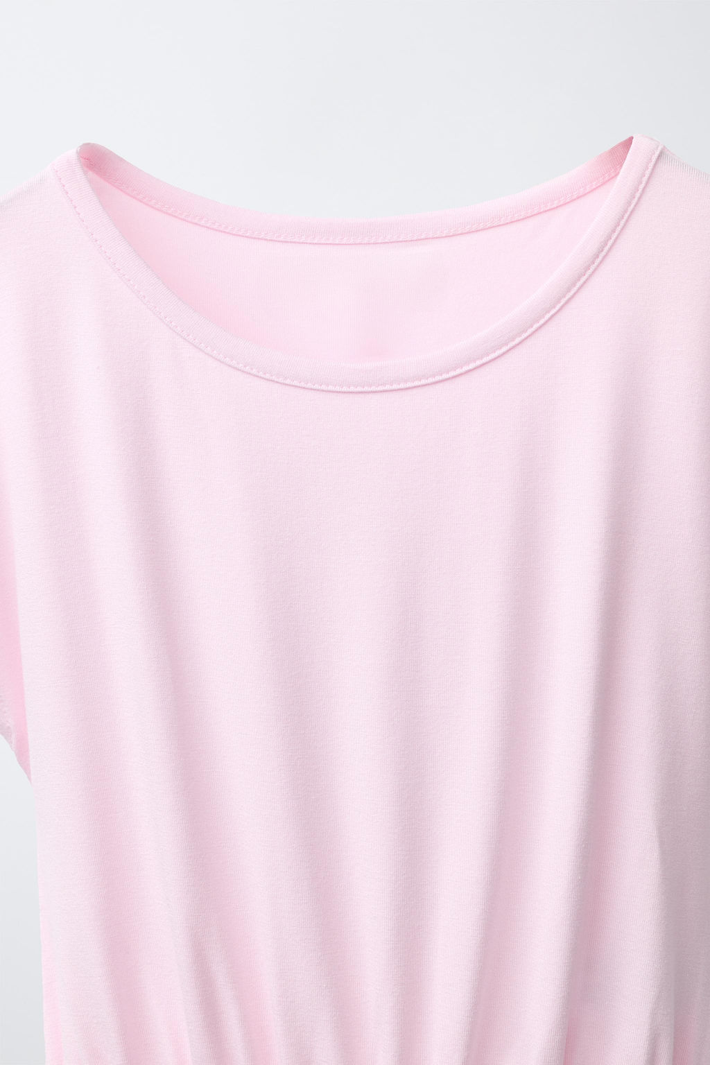 CAMISETA FLUIDA FAJ?N / Rosa pastel - Zara фото 5