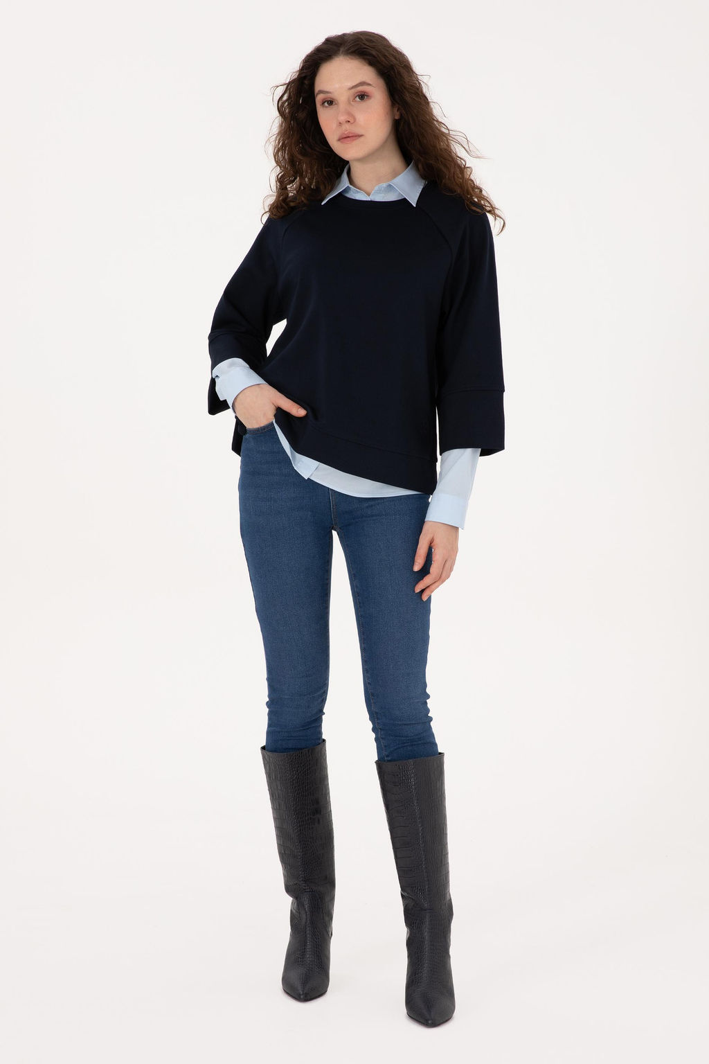Kad_n Lacivert Sweatshirt - U.s. polo assn фото 4