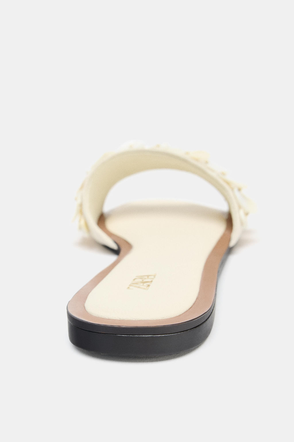 FLAT SANDALS WITH PEARLESCENT PIECES - Zara фото 8