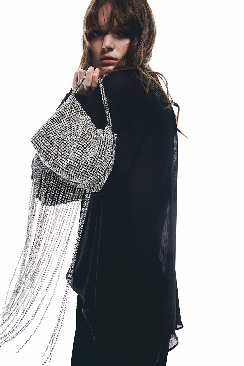 Blusa de gasa efecto arrugado - H&m фото 4