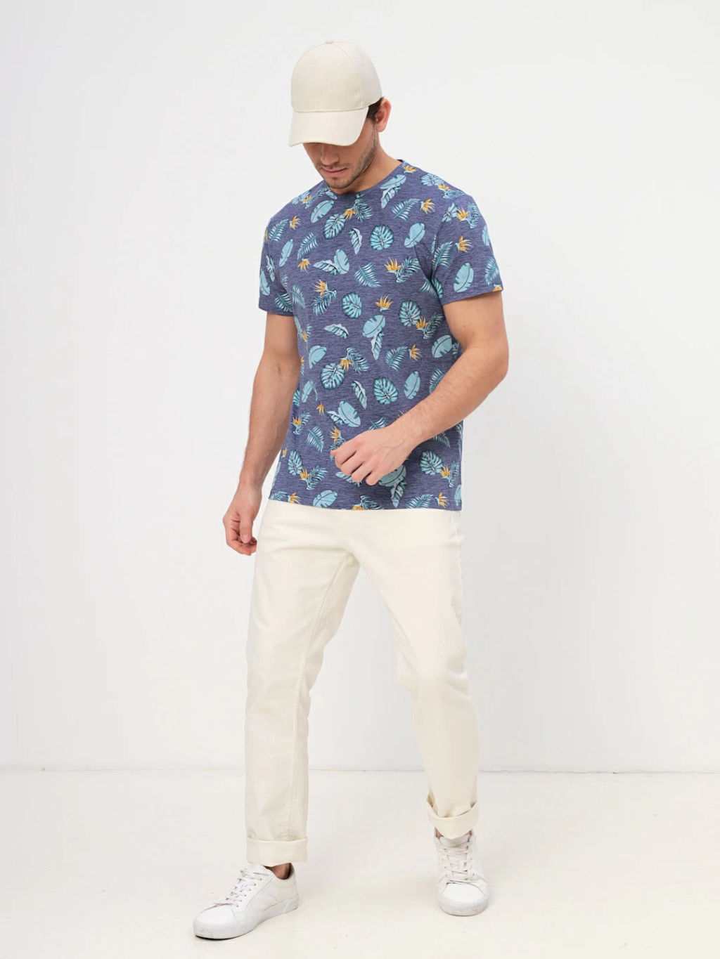 Футболка мужская короткий рукав GREG G145-KP-UT15 (голубой лист)