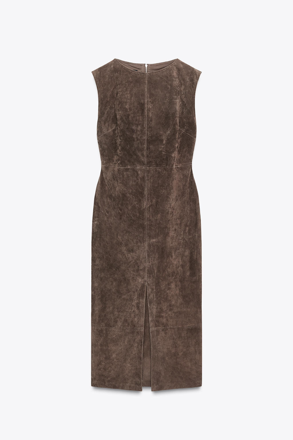 100% LEATHER MIDI DRESS - Zara фото 6