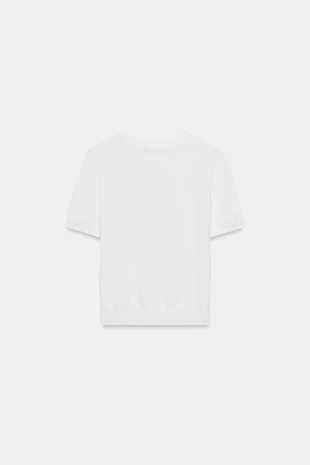 JERSEY B?SICO PUNTO MANGA CORTA / Blanco - Zara фото 6