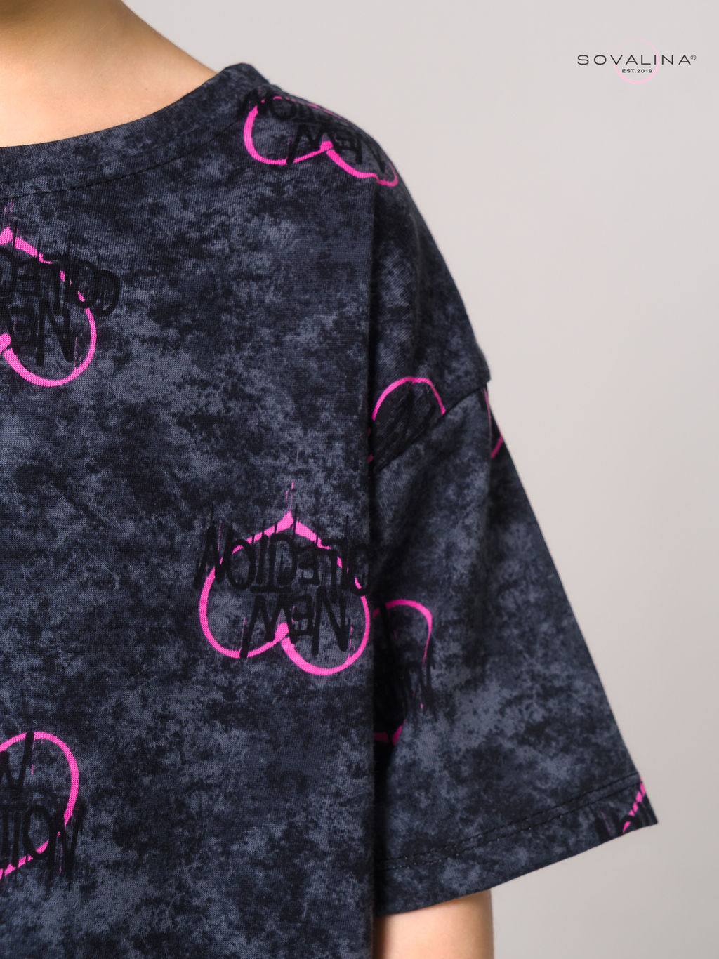 Костюм Мун варенка графит сердце-ягода - Sovalina фото 4