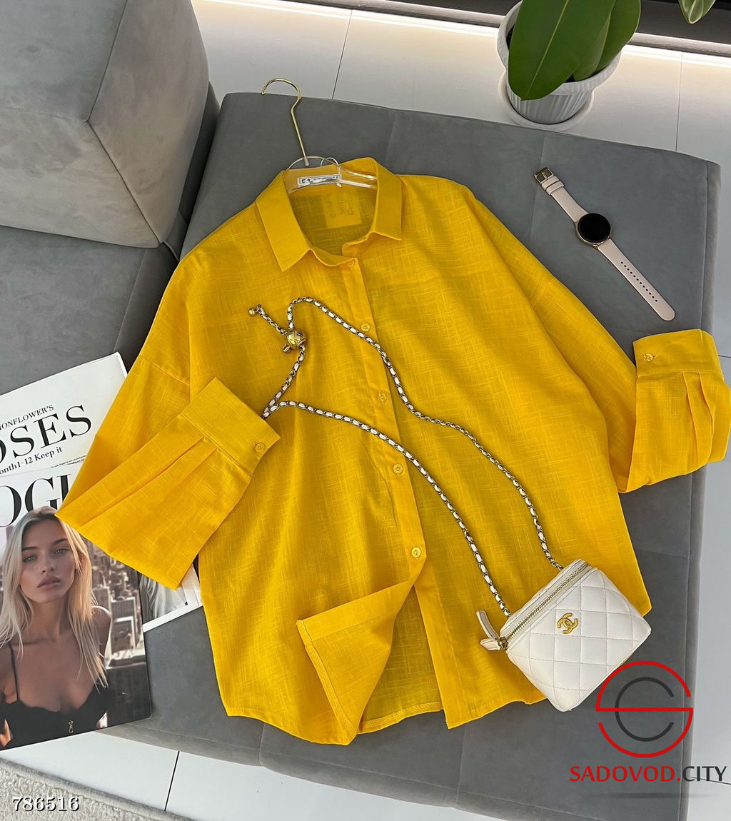 Женская однотонная блузка - Bruno фото 2