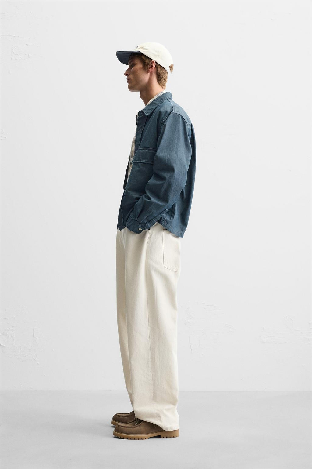 OVERSHIRT WITH POCKETS - Zara фото 4