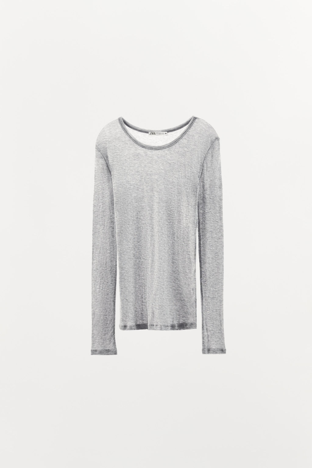 COTTON LONG SLEEVE T-SHIRT - Zara фото 3