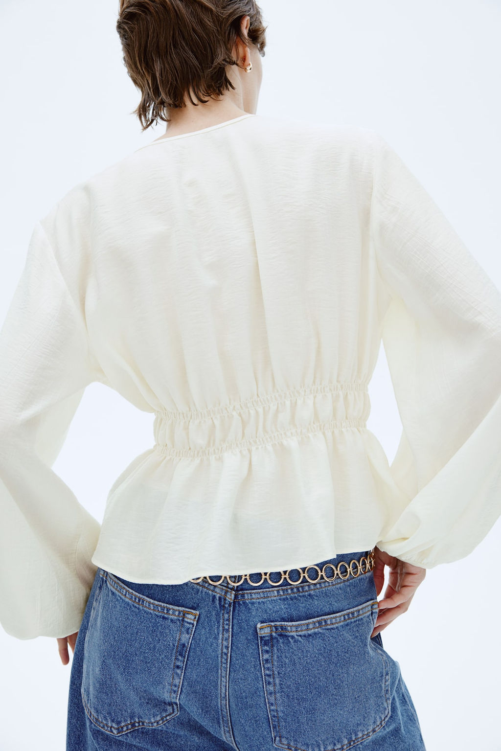 Blusa con detalle fruncido - H&m фото 4