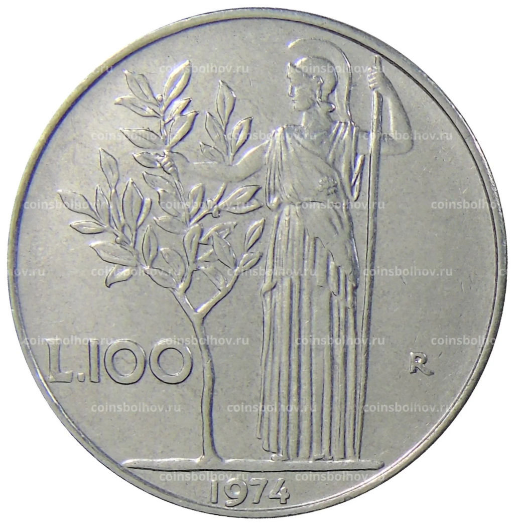 100 лир 1974 года Италия