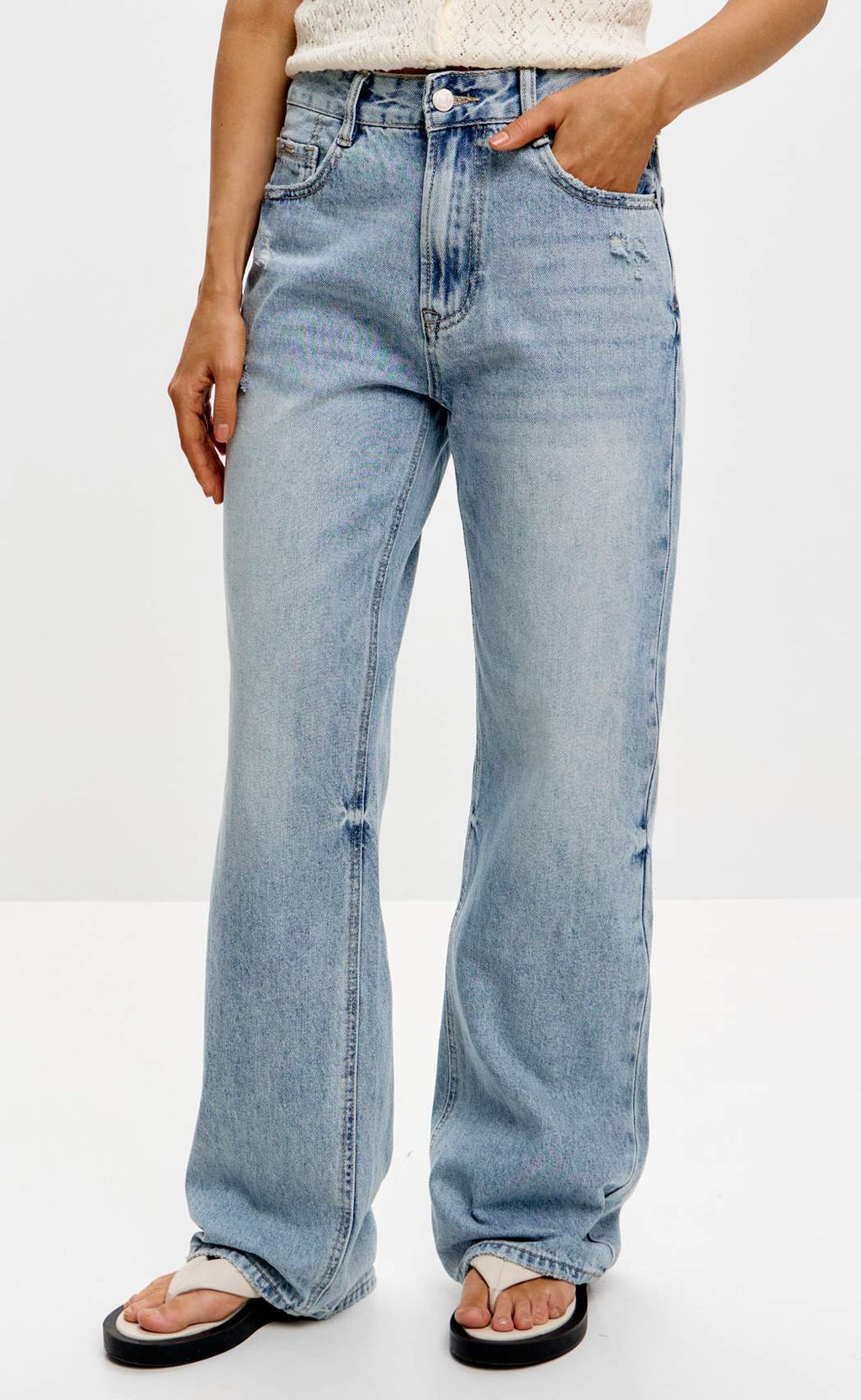 Джинсы F612-0153 l.blue