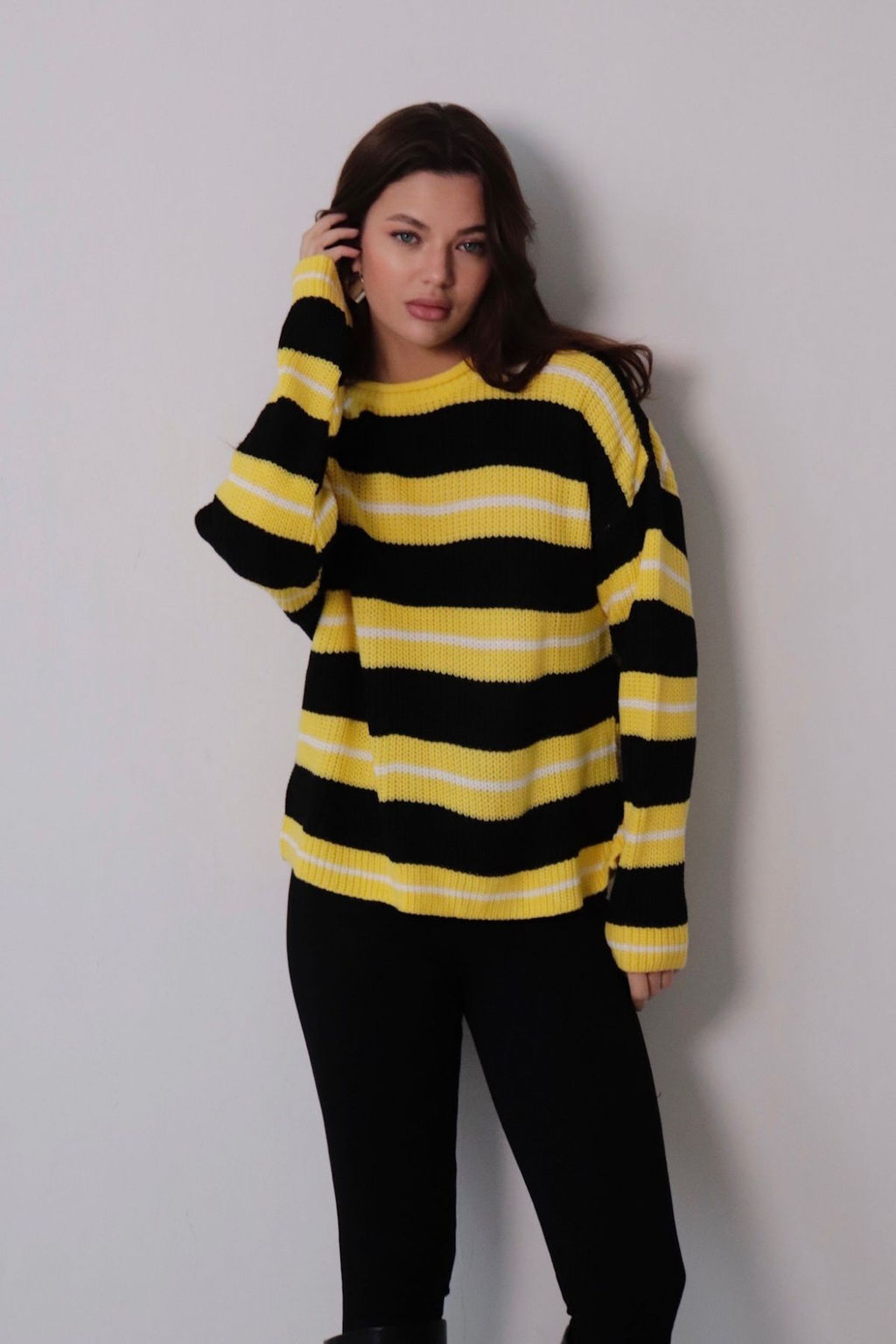 10710 Джемпер жёлто-чёрный - Martichelli фото 6