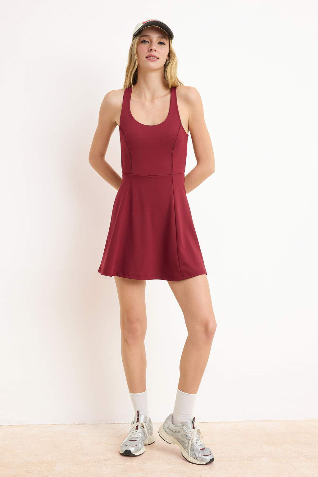 Bordo Dalg?c/Scuba A-line Elbise THMSS23EL00006