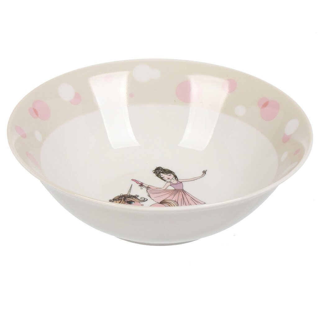 Набор посуды кер., 3 шт, Балерина, тарелка 17,5 см, салат.15 см, круж 230 мл, Daniks, C835 (453799)  фото 6