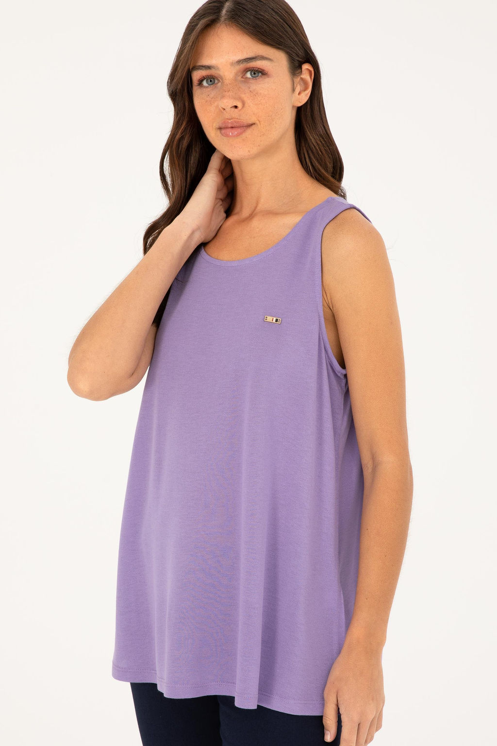 U. S. Polo Assn / Женская сиреневая футболка - U.s. polo assn фото 3