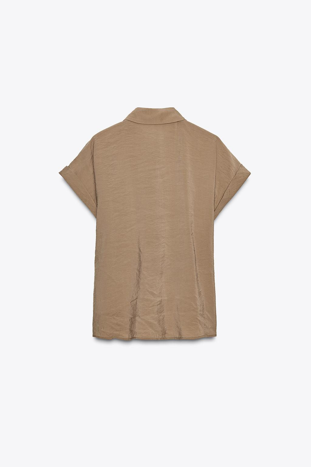 SHORT SLEEVE KNOT SHIRT - Zara фото 8