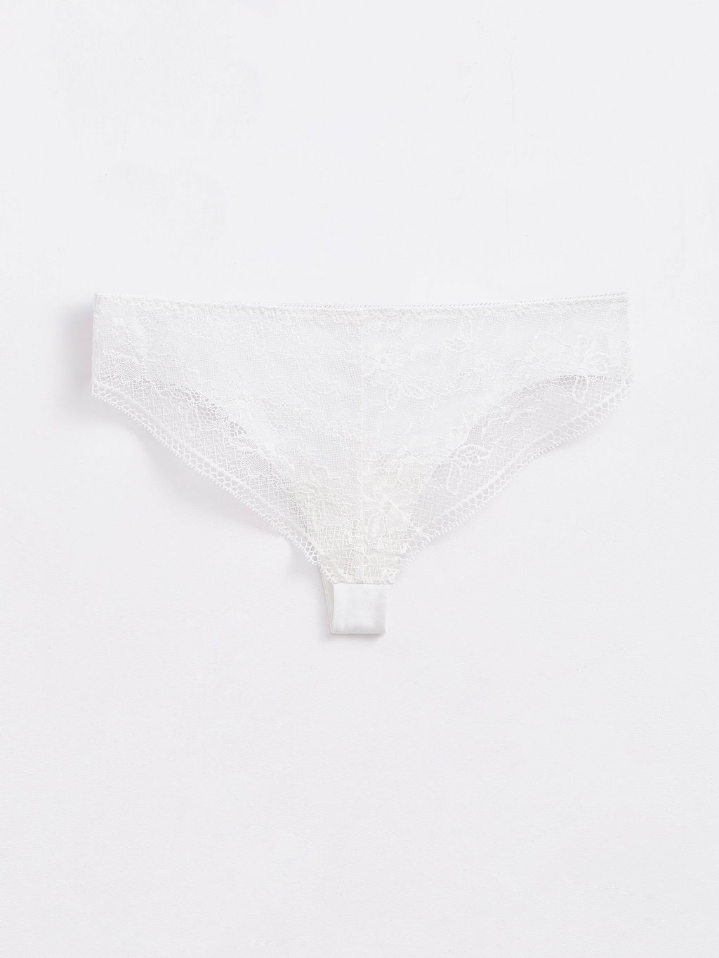 CONTE Трусы бразилиана из хлопка с кружевом LIGHT DAY LBR 1273 off-white - Conte elegant фото 2