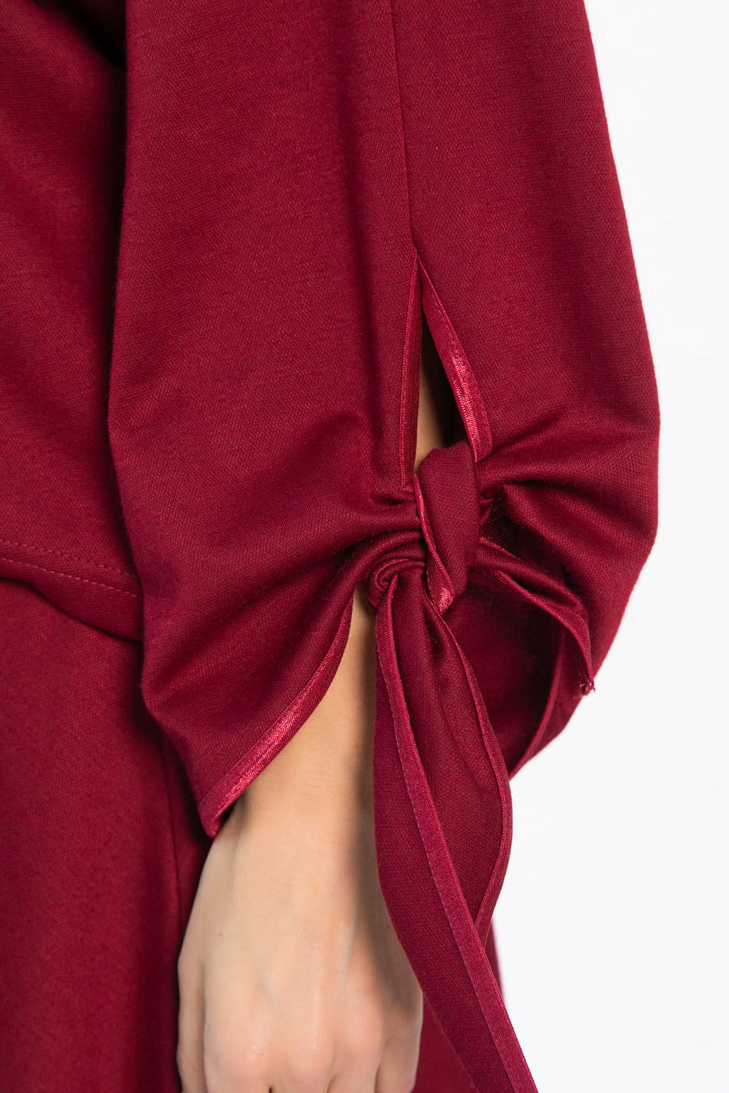 Джемпер с завязками Твист (бордовый) Б14867-10М