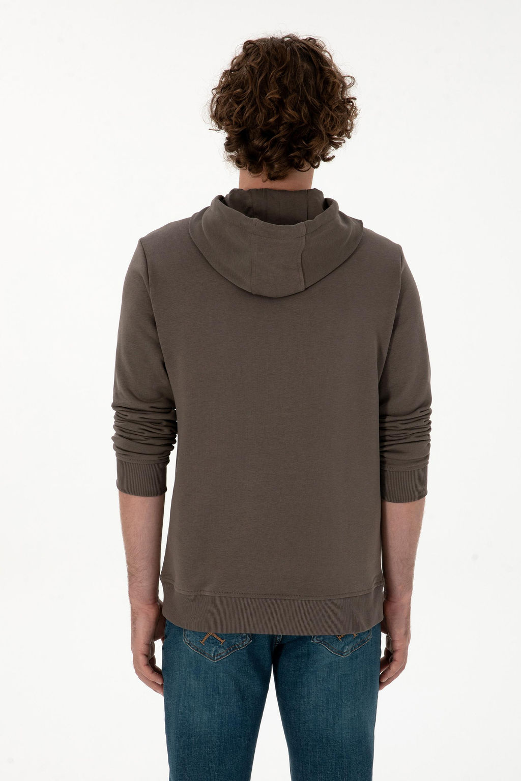 Erkek Vizon Basic Sweatshirt Sepette S_rpriz _ndirim - U.s. polo assn фото 5