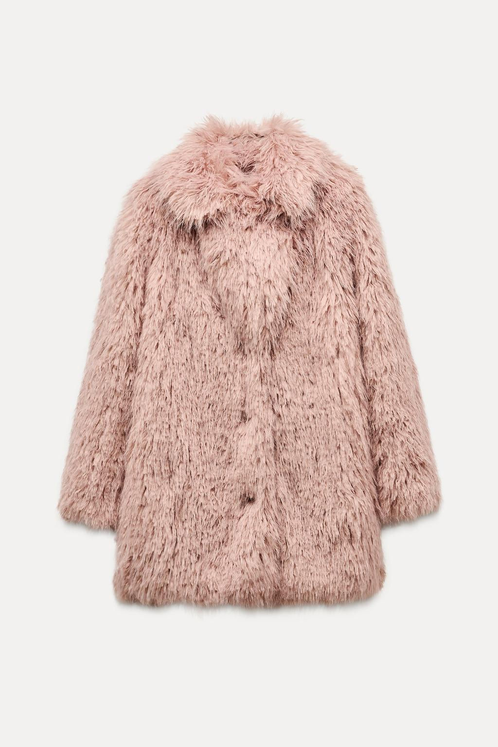 ZW COLLECTION FAUX FUR COAT - Zara фото 2