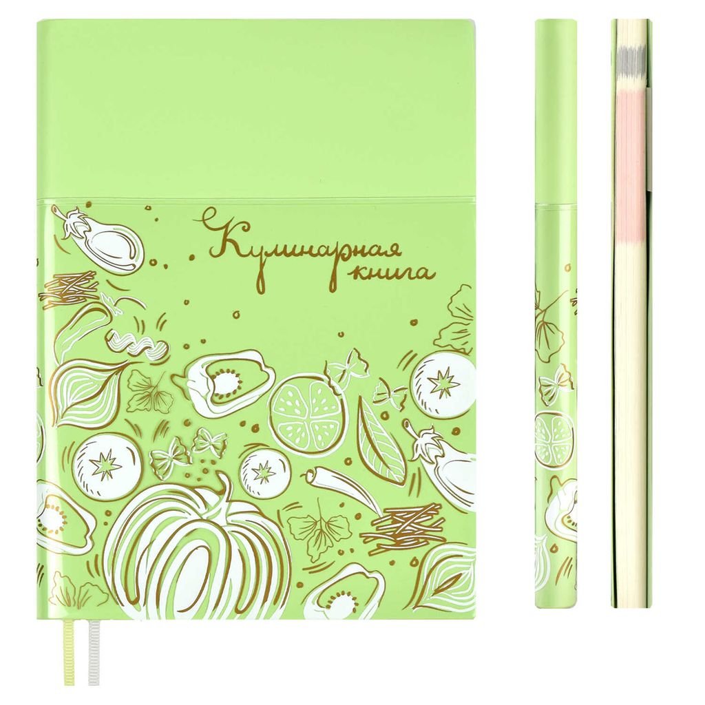 Книга для записи кулинарных рецептов, А6+, арт. 52517/ 20 САЛАТОВАЯ - Феникс+ фото 5