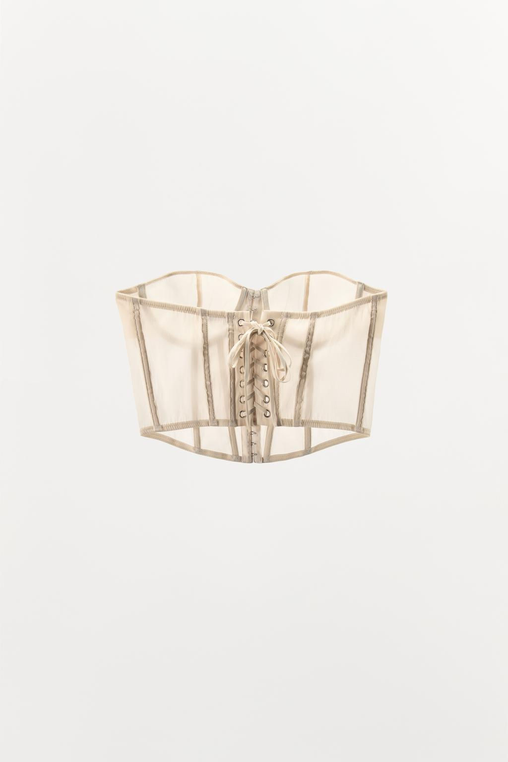 BOW-DETAIL UNDERWIRED CORSET - Zara фото 5