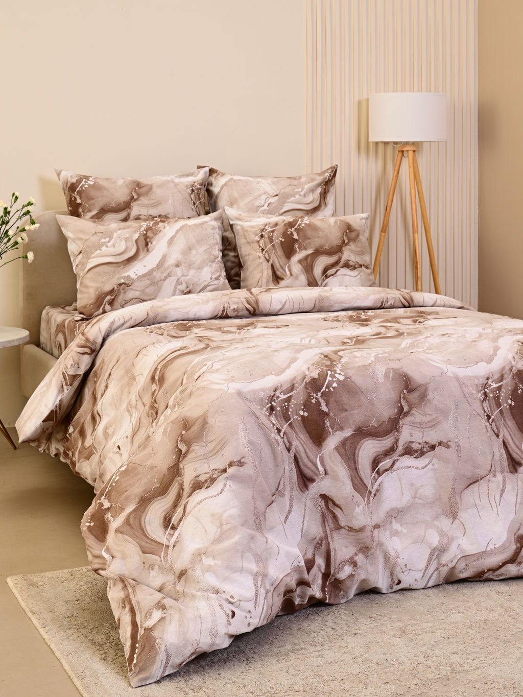 Пододеяльник бязь люкс на молнии - Мрамор 150х215