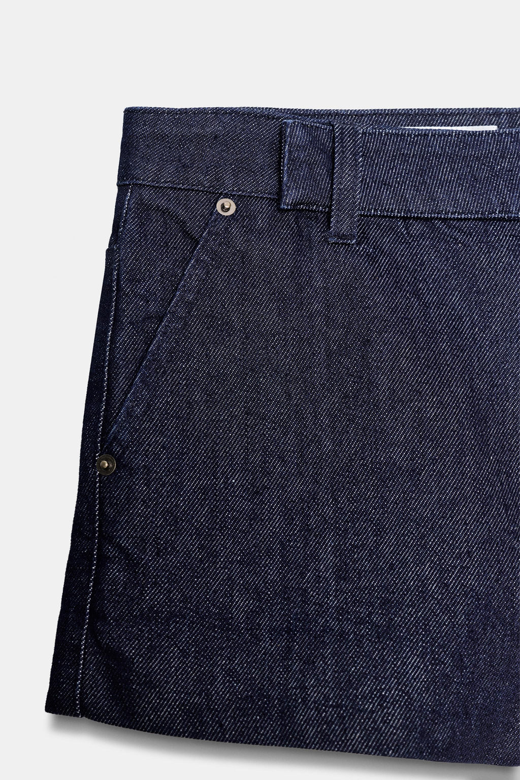 SHORTS DENIM TRF TIRO MEDIO / ?ndigo oscuro - Zara фото 6