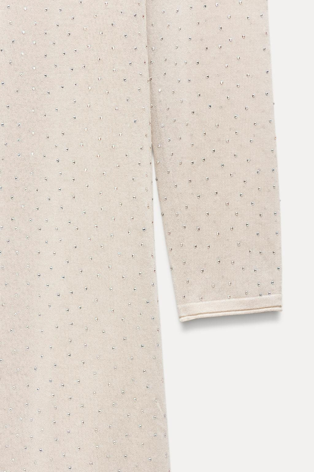 LONG SPARKLY KNIT DRESS - Zara фото 10