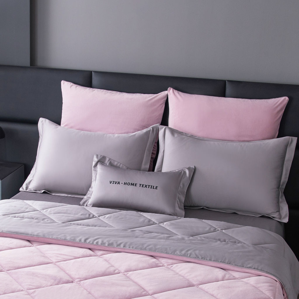 Комплект постельного белья на резинке Сатин Velvet Premium с Одеялом VPR001 180*200*25;160*200*25;140*200*25 Евро 4 Наволочки