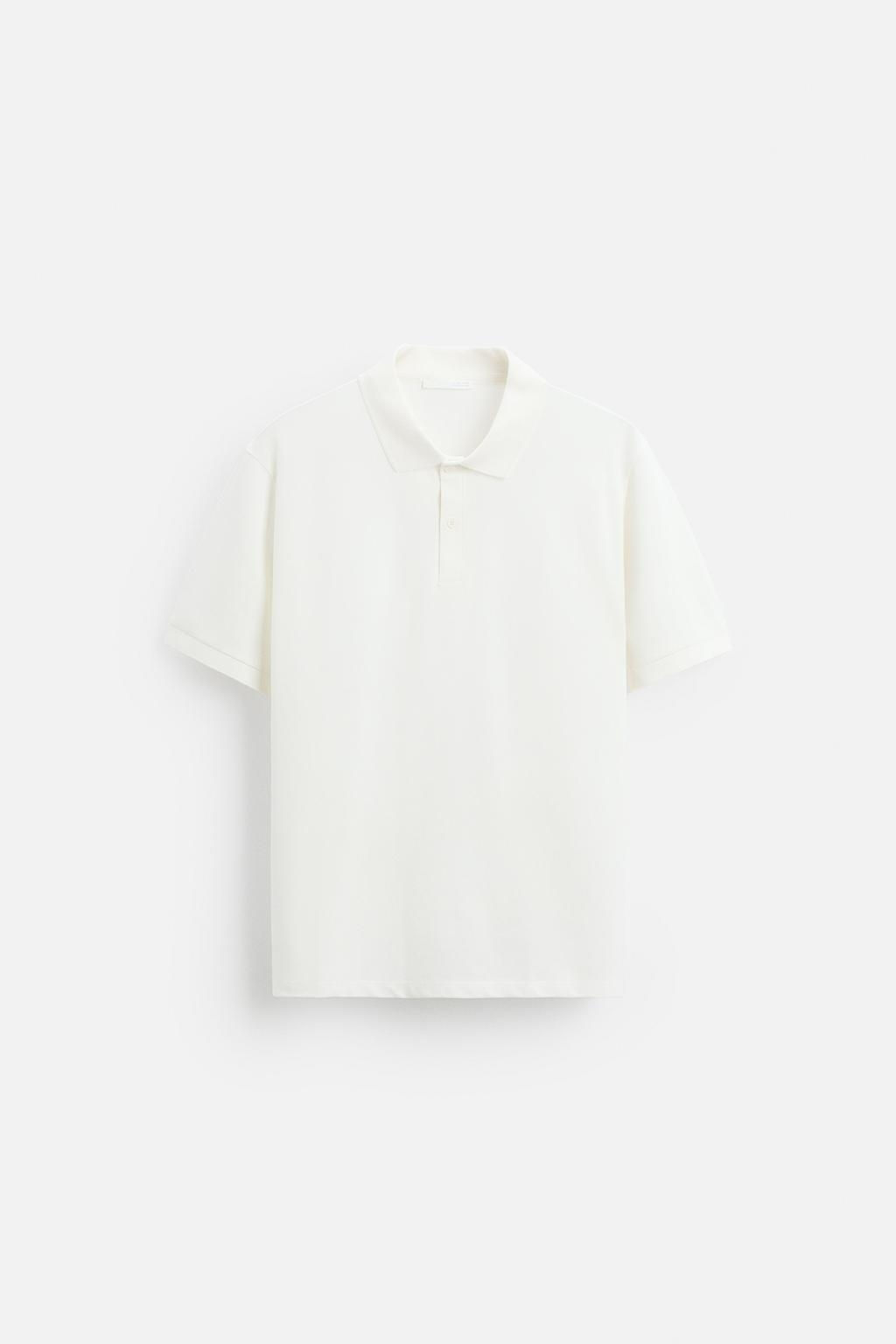 BASIC PIQUE TEXTURE POLO SHIRT - Zara фото 23