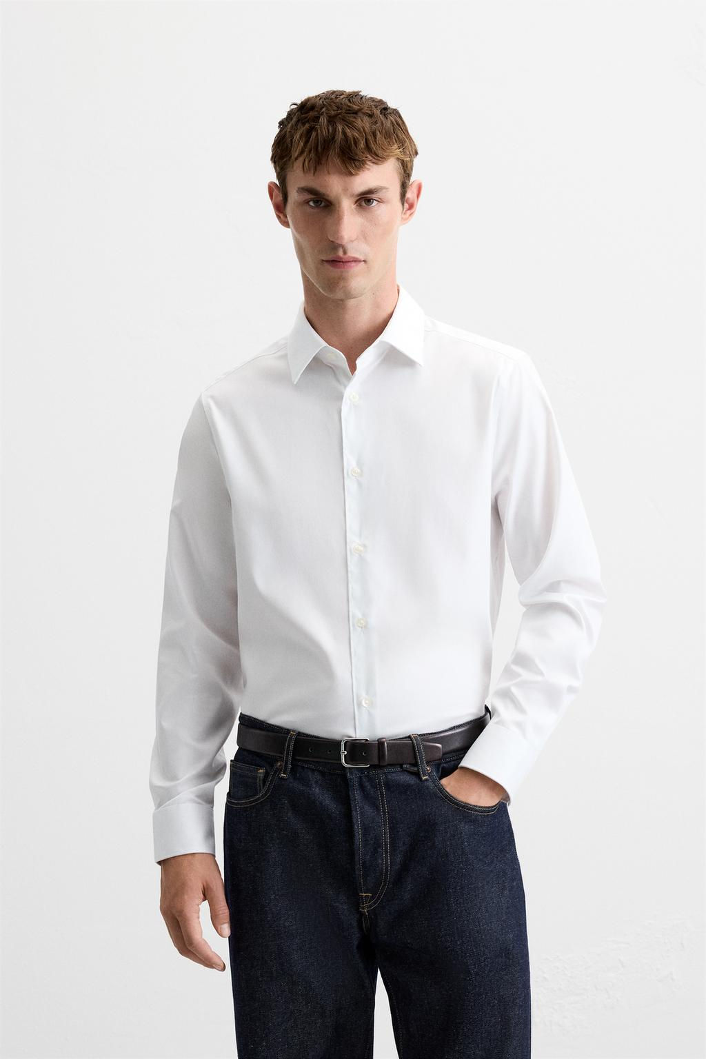 TEXTURED TWILL SHIRT - Zara фото 13