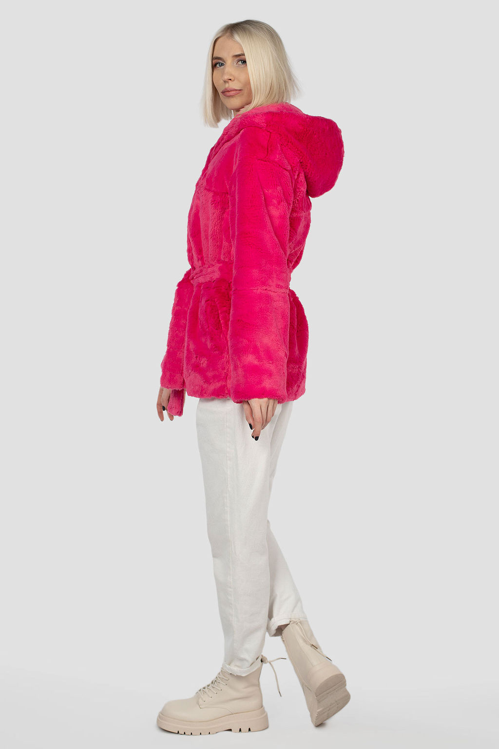 Пальто женское демисезонное (пояс) - El podio фото 5