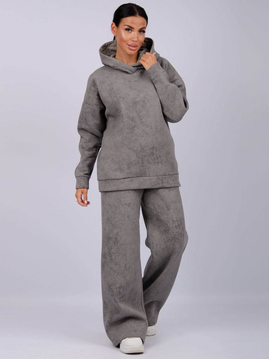 Костюм Винтаж чёрный, футер начес (М) - Малина фото 58