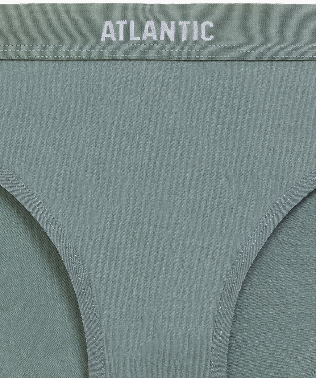 ATLANTIC 3CLP-012 Трусы спорт Sport - набор 3 шт. бежевый + розовый + зеленый  фото 6