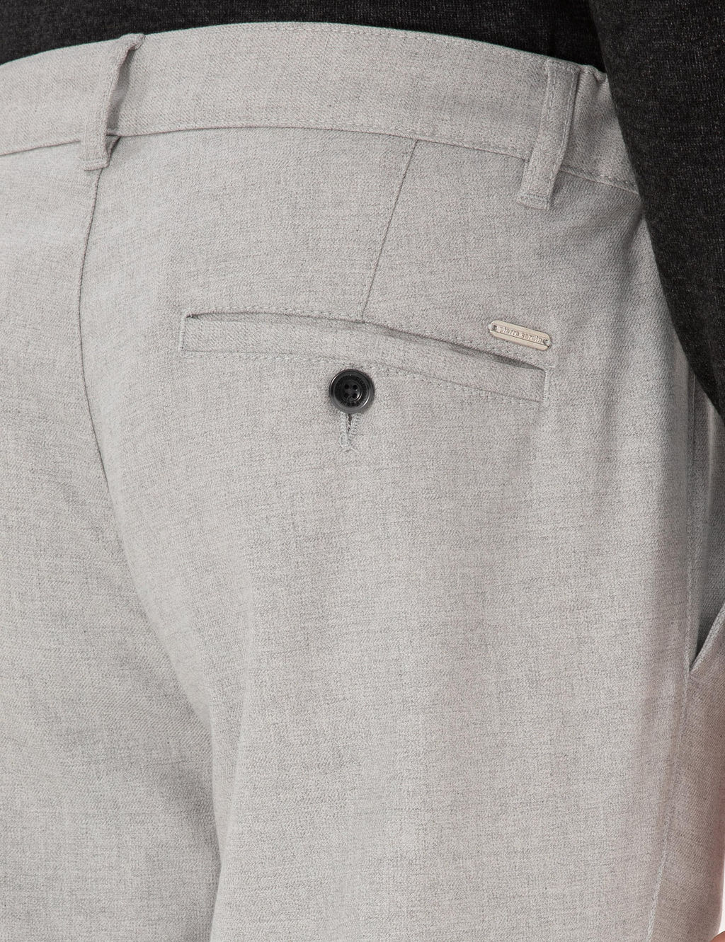 Gri Slim Fit Beli Lastikli Kanvas Pantolon - Pierre cardin фото 6