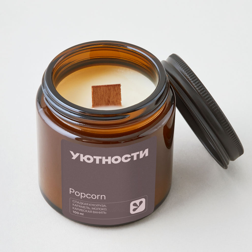Свеча ароматическая 100мл Popcorn