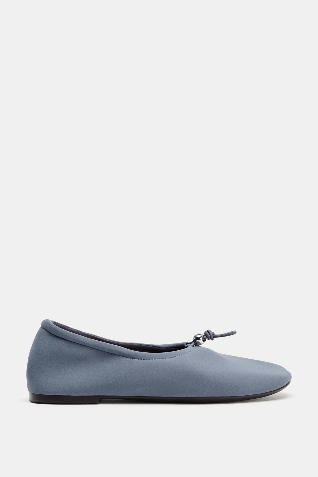 NEOPRENE EFFECT BALLET FLATS WITH PULL TAB - Zara фото 9