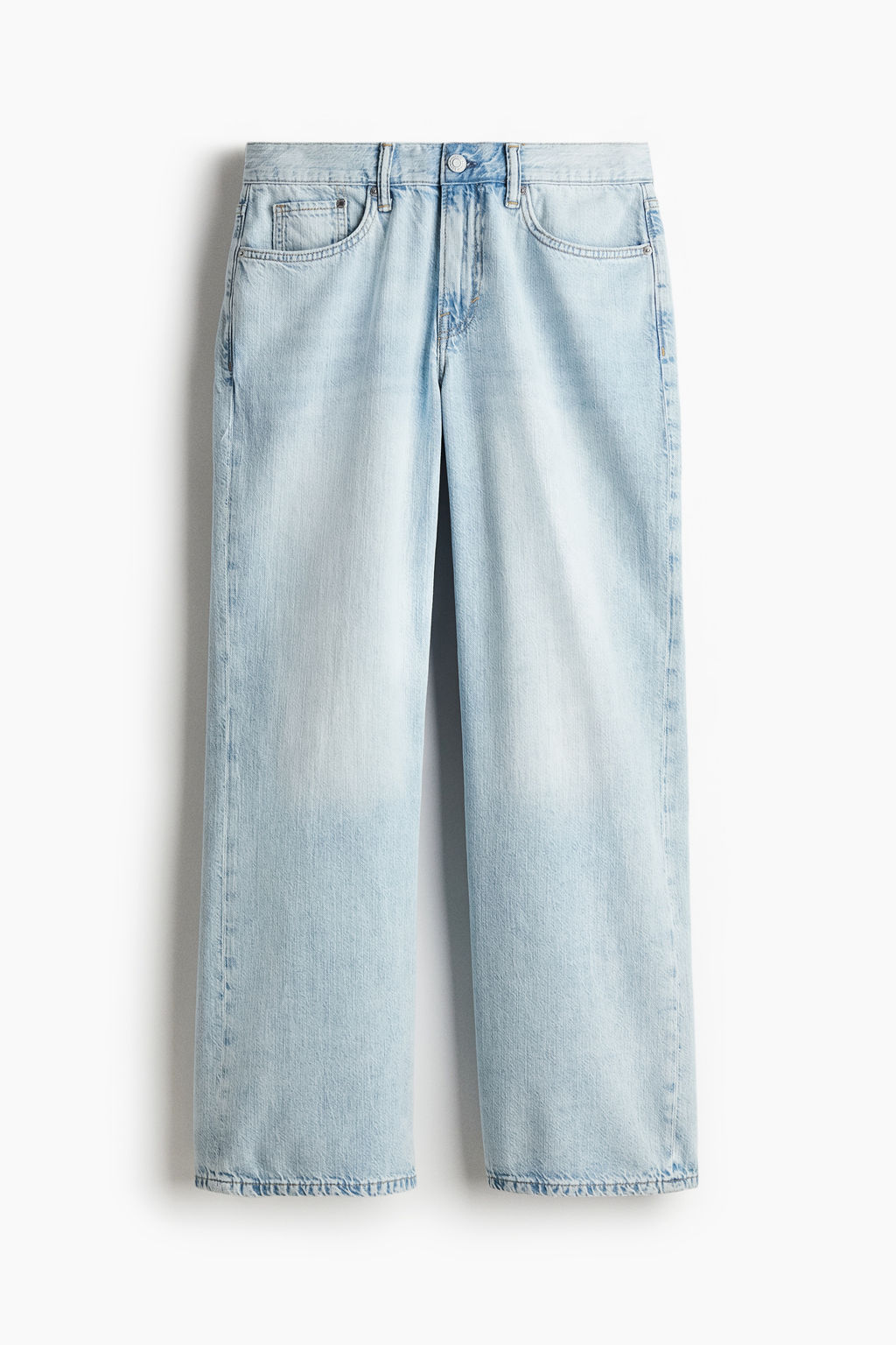 Straight Loose Lightweight Jeans - H&m фото 3