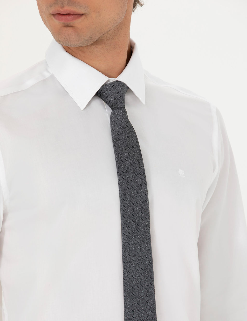 Beyaz Slim Fit Uzun Kollu G_mlek