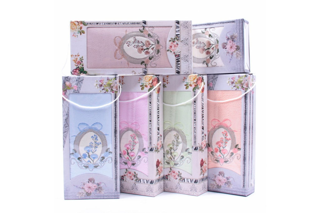 Набор полотенце микрофибра 98-487-488-1 в коробке Б