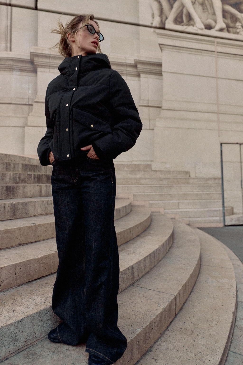 SHORT WATER-REPELLENT WINDPROOF HOODED ANORAK - Zara фото 5