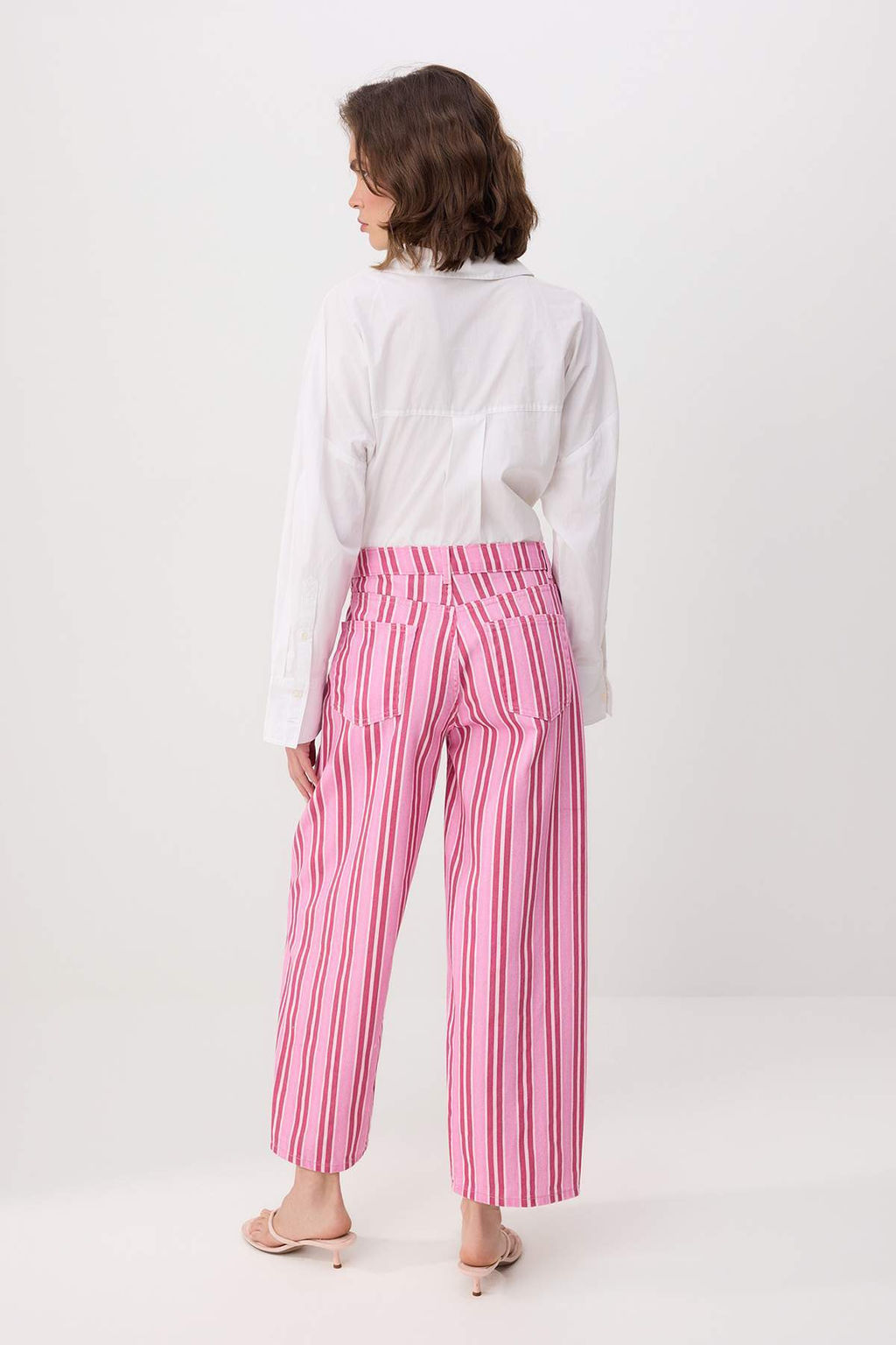 _ok Renkli _izgili Y_ksek Bel Baggy Jeans TWOSS26JE00343 - Trendyolmilla фото 4