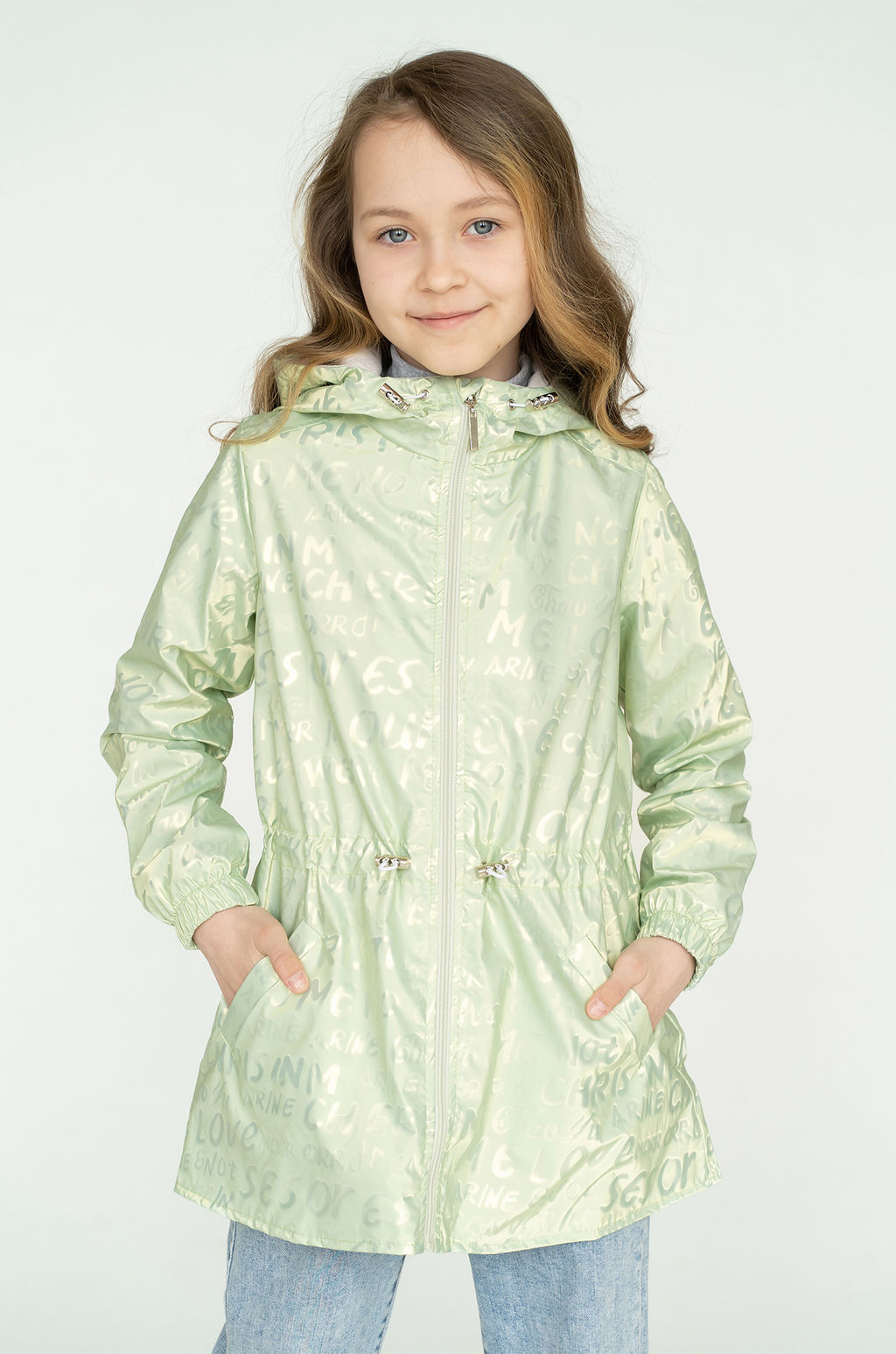 Ветровка для девочки салатовая