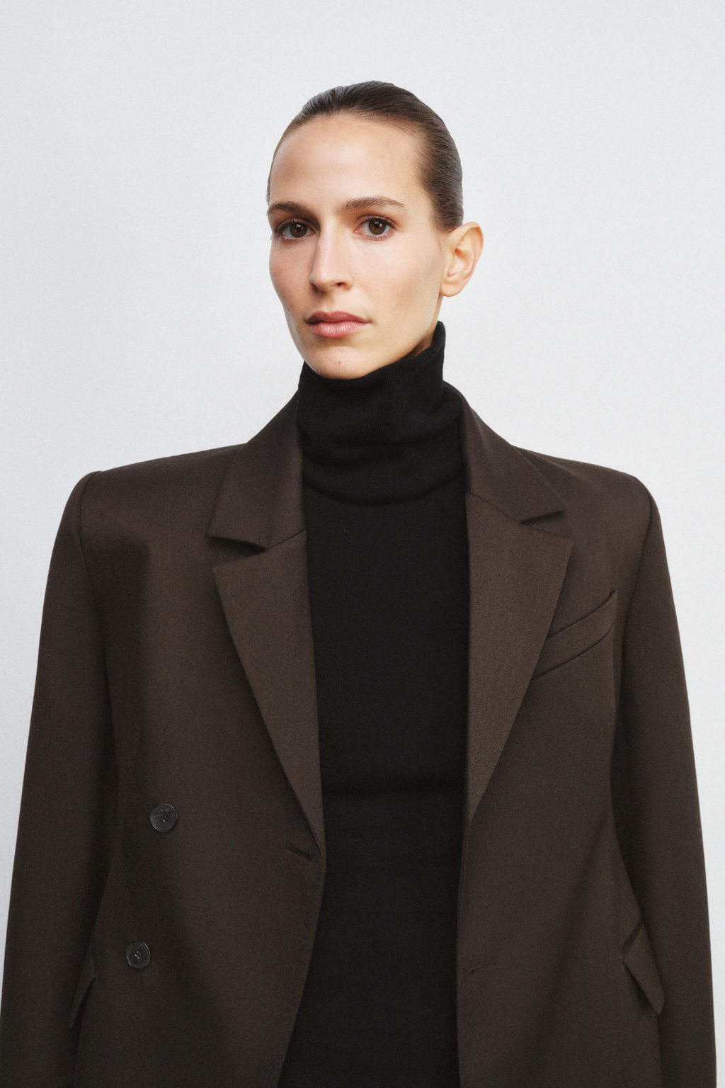 TOP CUELLO ALTO MANGA SISA / Negro - Zara фото 2