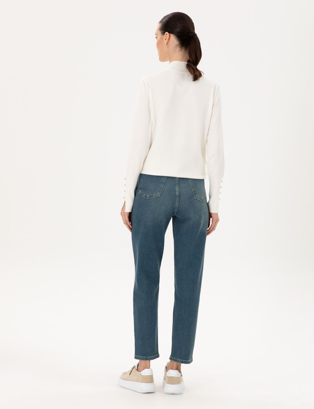 A__k Mavi Mom High Waist Fit Jean Pantolon