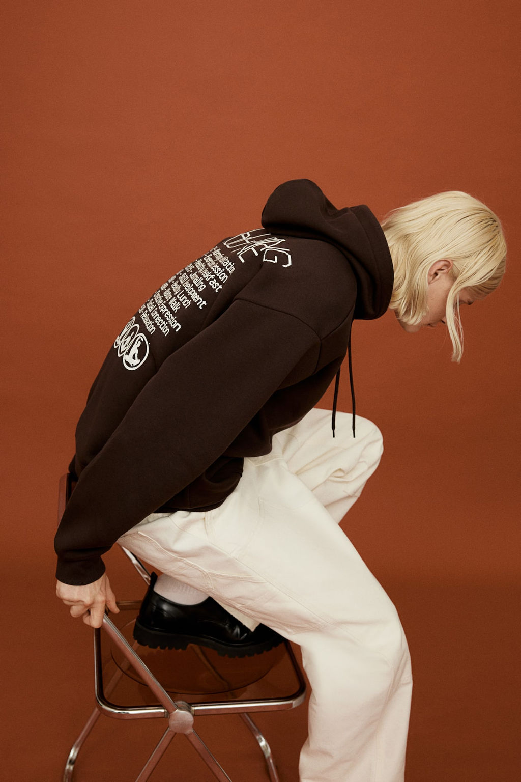 Sudadera con capucha y estampado Loose Fit - H&m фото 3