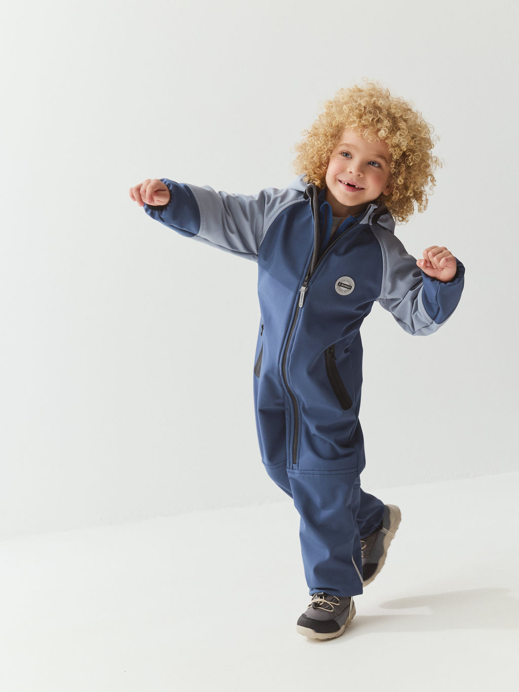 Комбинезон Колор блок Softshell демисезонный Шторм - Bungly фото 6