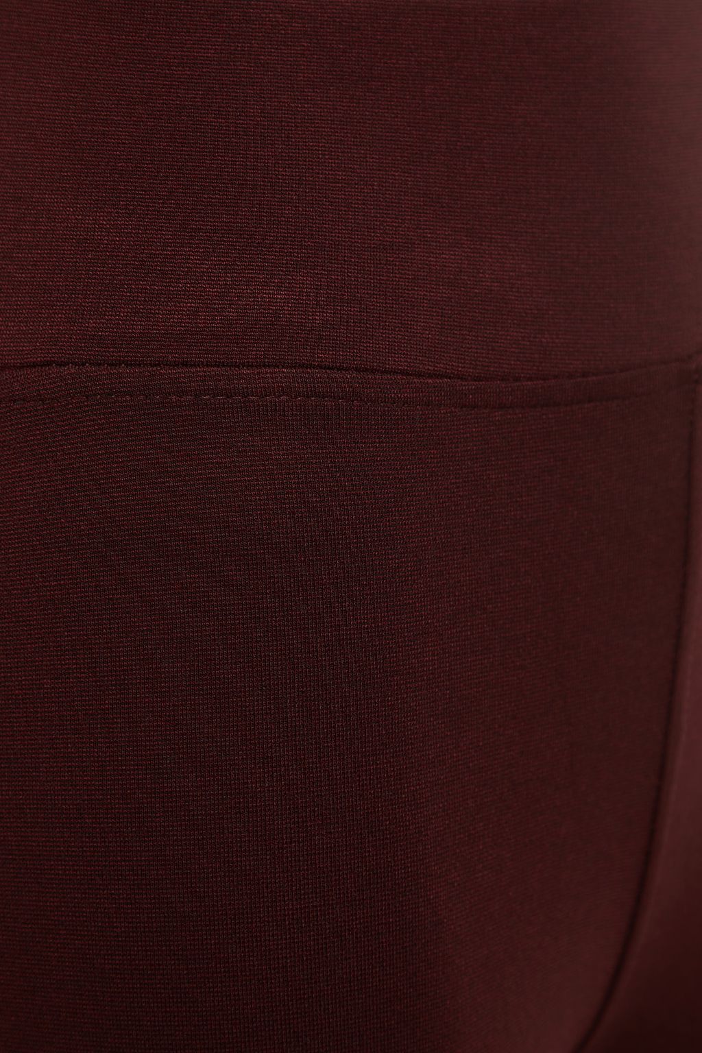 Bordo Toparlay?c? Beli Lastikli Yuksek Bel Esnek Orme Tayt TWOAW20TA0087