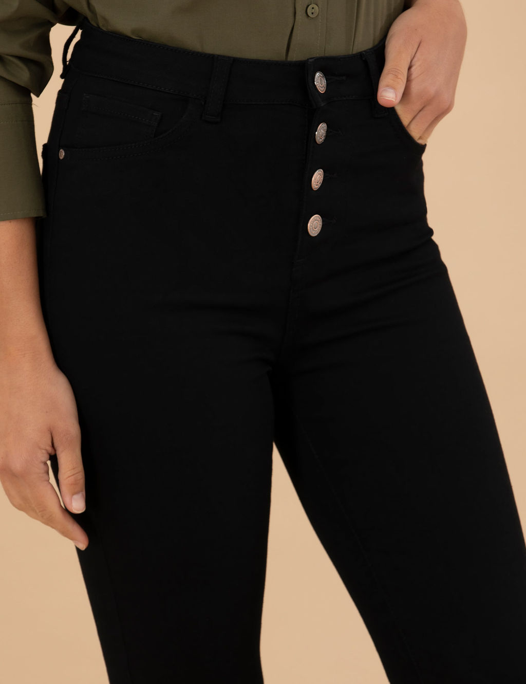Siyah Skinny Fit Jean Pantolon