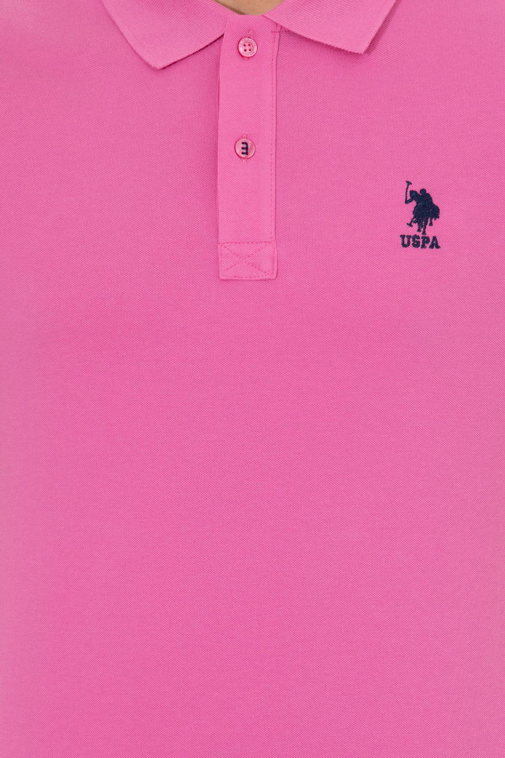 Мужская розовая базовая футболка с воротником-поло Неожиданная скидка в корзине - U.s. polo assn фото 6